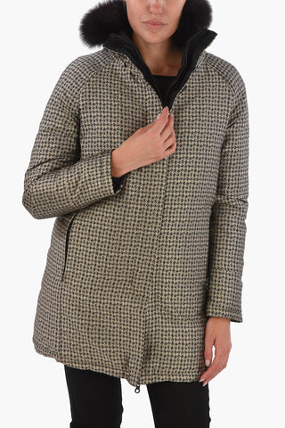 Fox Fur Collar Reversible IDE-ERRE Down Jacket