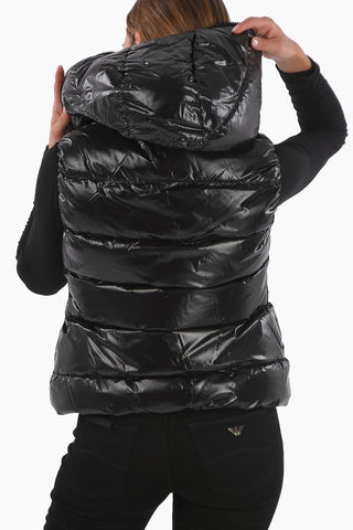 Elastic Hem Sleeveless FEBE Down Jacket 