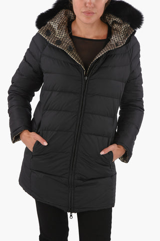 Fox Fur Collar Reversible IDE-ERRE Down Jacket