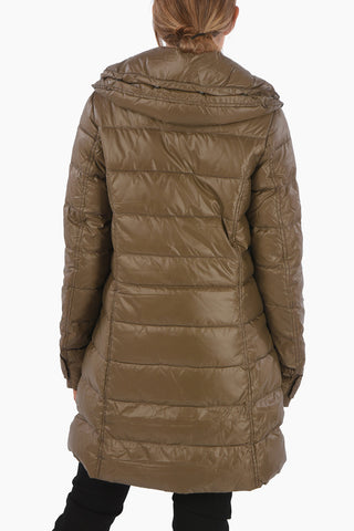 Double-Breasted EFIRADUE Hood Down Jacket