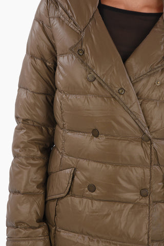 Double-Breasted EFIRADUE Hood Down Jacket