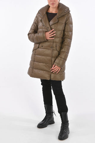 Double-Breasted EFIRADUE Hood Down Jacket