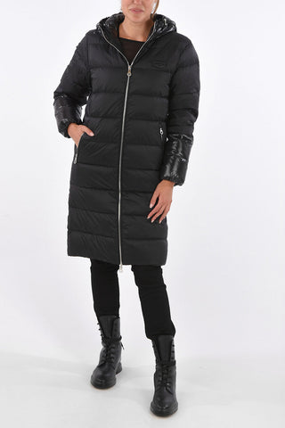 Zipped Pocket MIAPLACIDUS Long-Line Down Jacket
