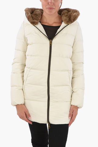 Rabbit Fur Hood CARYSDUE Down Jacket