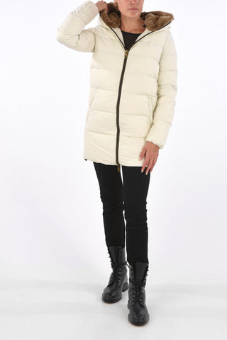 Rabbit Fur Hood CARYSDUE Down Jacket