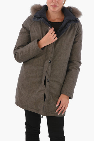 Fox Fur Collar Reversible IDE-ERRE Down Jacket