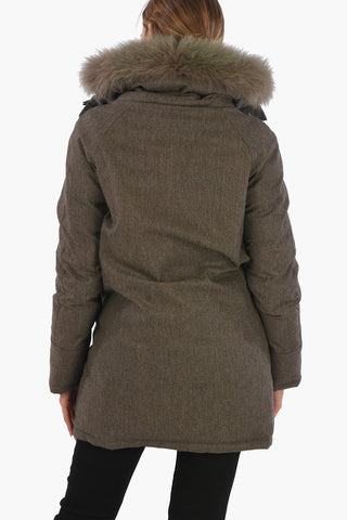 Fox Fur Collar Reversible IDE-ERRE Down Jacket
