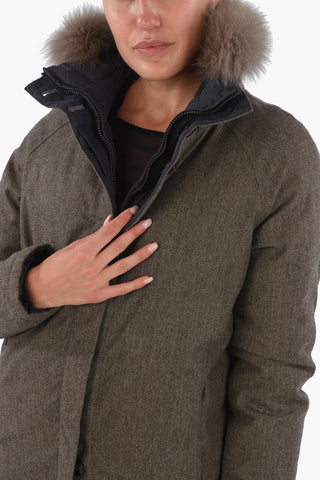 Fox Fur Collar Reversible IDE-ERRE Down Jacket