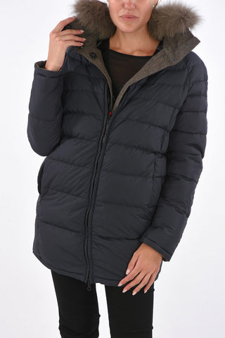 Fox Fur Collar Reversible IDE-ERRE Down Jacket