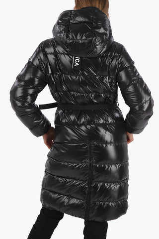 Down Jacket ALGJEBBA with Logo Belt