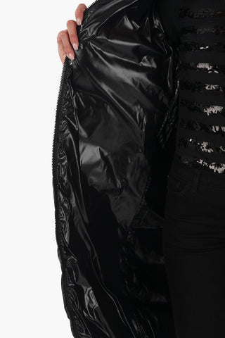 Down Jacket ALGJEBBA with Logo Belt