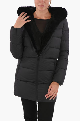 Rabbit Fur Trim CARYS Down Jacket