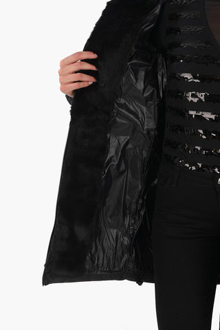 Rabbit Fur Trim CARYS Down Jacket