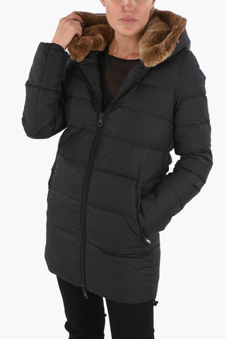 Rabbit Fur Hood CARYSDUE Down Jacket