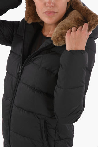 Rabbit Fur Hood CARYSDUE Down Jacket