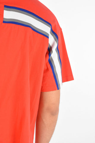 Oversized T-shirt with Stretchy Knit Insert