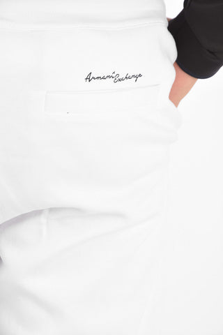 ARMANI EXCHANGE drawstring waist jogger pants