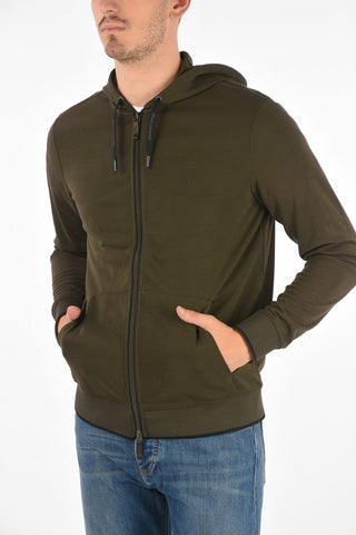 ARMANI EXCHANGE hooded sweatshirt with zip closure