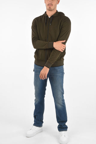 ARMANI EXCHANGE hooded sweatshirt with zip closure