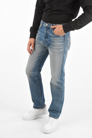Stonewashed Tapered Fit Jeans 19cm