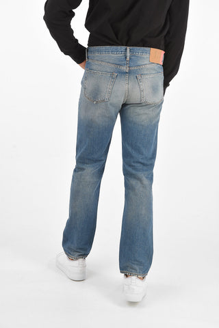Stonewashed Tapered Fit Jeans 19cm