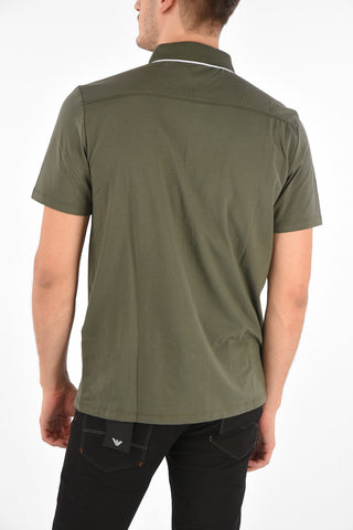 ARMANI EXCHANGE polo 3 bottoni in cotone stretch