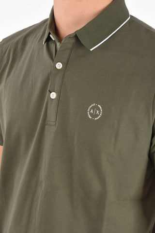 ARMANI EXCHANGE polo 3 bottoni in cotone stretch