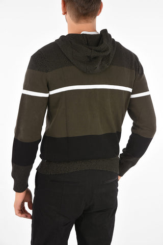 ARMANI EXCHANGE hooded sweater with zip closure