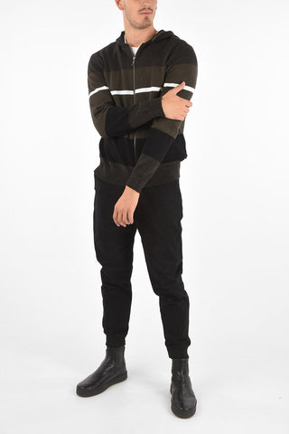 ARMANI EXCHANGE hooded sweater with zip closure