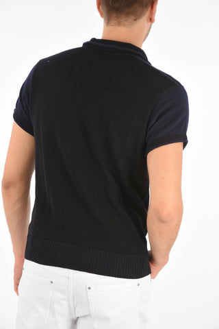 Maglia in Cotone a Maniche Corte con Colletto