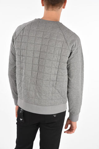 ARMANI EXCHANGE Quilted Crewneck Sweatshirt