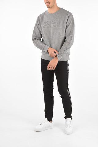 ARMANI EXCHANGE Quilted Crewneck Sweatshirt