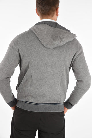ARMANI EXCHANGE hooded sweater with zip closure