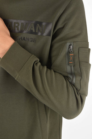 ARMANI EXCHANGE sweatshirt with zip closure