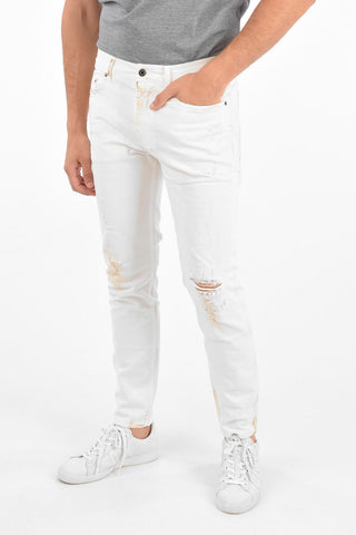 jeans slim fit DEN Effetto Used 19cm