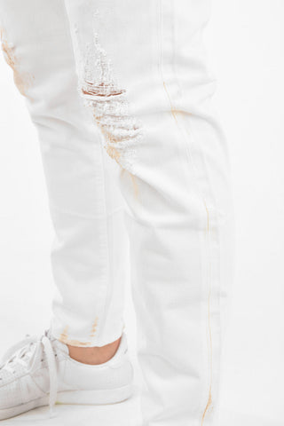 jeans slim fit DEN Effetto Used 19cm