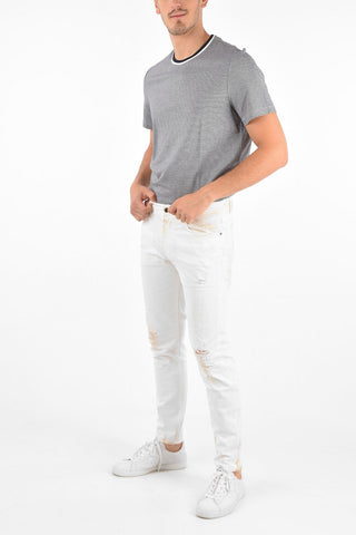 jeans slim fit DEN Effetto Used 19cm