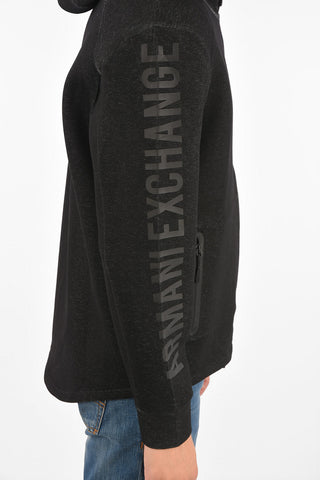 ARMANI EXCHANGE felpa con cappuccio e chiusura zip