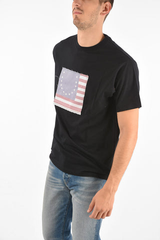T-shirt Girocollo US FLAG Oversized