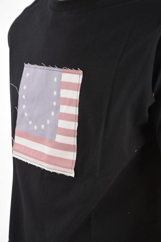 T-shirt Girocollo US FLAG Oversized