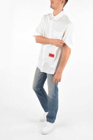 Camicia Oversized a Maniche Corte
