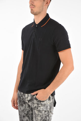 ARMANI EXCHANGE piquè cotton 2 button polo shirt