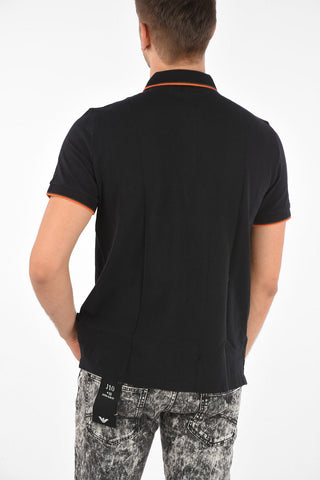 ARMANI EXCHANGE piquè cotton 2 button polo shirt