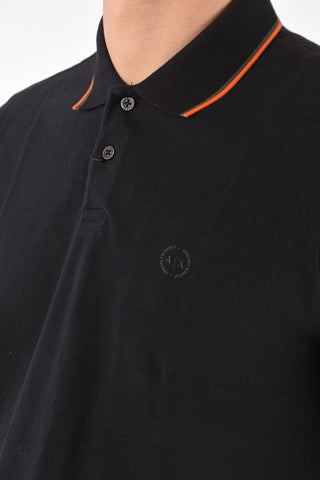 ARMANI EXCHANGE piquè cotton 2 button polo shirt