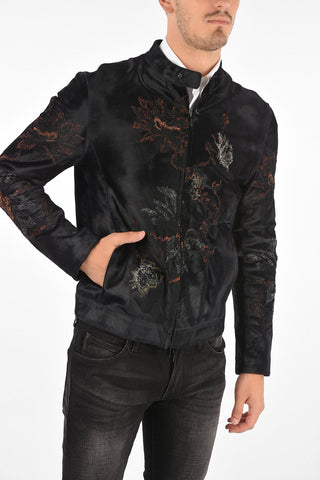 EMPORIO ARMANI Chenille Embroidered Bomber