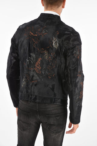 EMPORIO ARMANI Chenille Embroidered Bomber