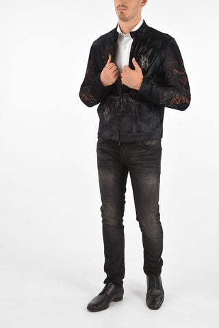 EMPORIO ARMANI Chenille Embroidered Bomber