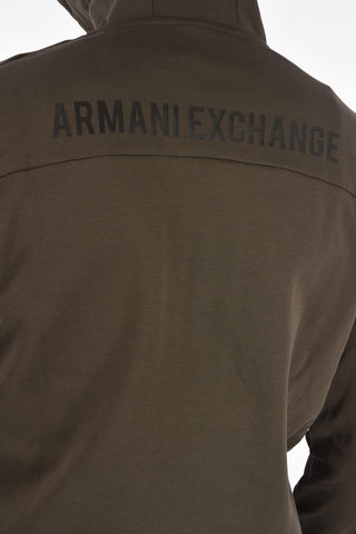 ARMANI EXCHANGE felpa con cappuccio e chiusura zip