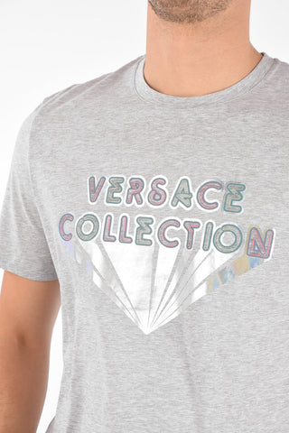 COLLECTION Crewneck T-shirt with Shiny Print