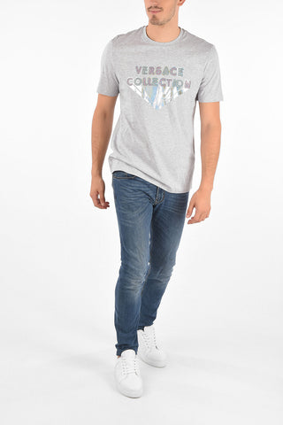 COLLECTION Crewneck T-shirt with Shiny Print